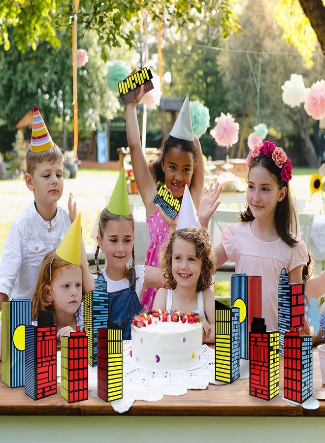 MUNILAIL 12 Pcs Hero Party Favor Boxes Super Theme Treat Boxes City Gift Boxes Candy Goodies Boxes for Boys Girls Birthday Party Decorations Supplies - Image 4